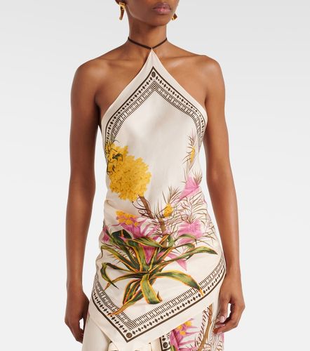 Blumarine Top de sarga estampado - Blumarine - Modalova
