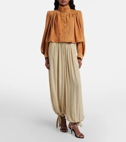 Chloé Cropped-Jacke aus Veloursleder - Chloe - Modalova