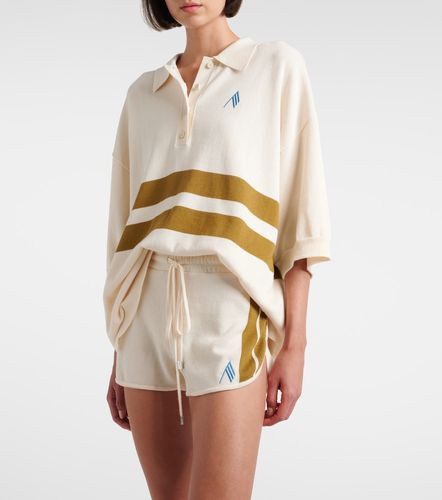 Polo oversized de algodón a rayas - The Attico - Modalova