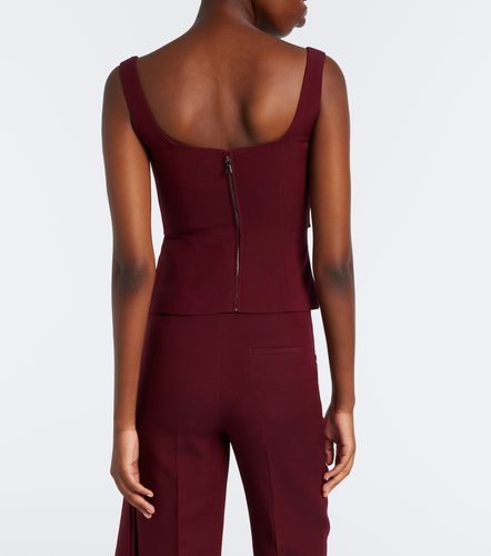 Draped wool and silk top - Roland Mouret - Modalova