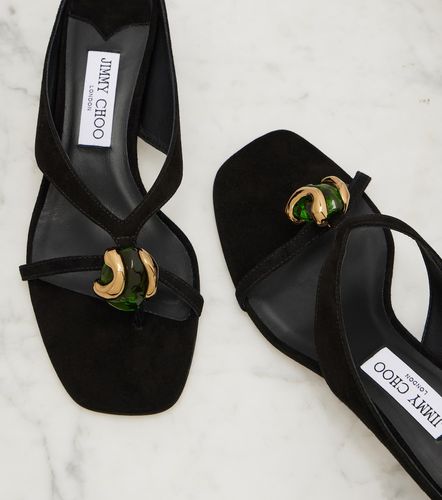 Emeri Stone suede thong sandals - Jimmy Choo - Modalova