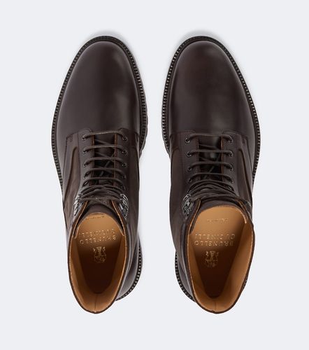 Leather lace-up boots - Brunello Cucinelli - Modalova