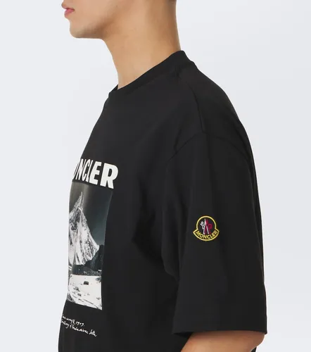 Printed cotton jersey T-shirt - Moncler - Modalova