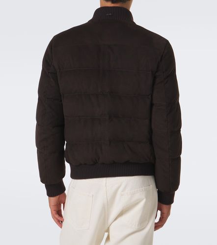 Fedeli Padded suede bomber jacket - Fedeli - Modalova