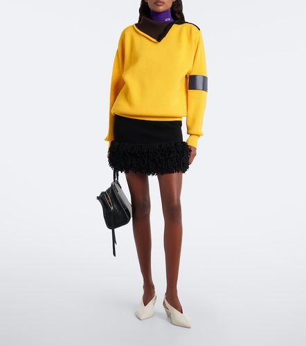 Loewe Fringed wool-blend miniskirt - Loewe - Modalova