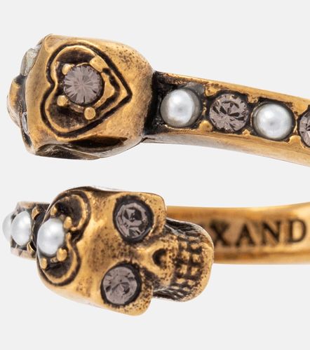 McQueen Anello Skull con cristalli - McQueen - Modalova
