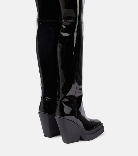 Gia 31 patent leather over-the-knee boots - Gia Borghini - Modalova