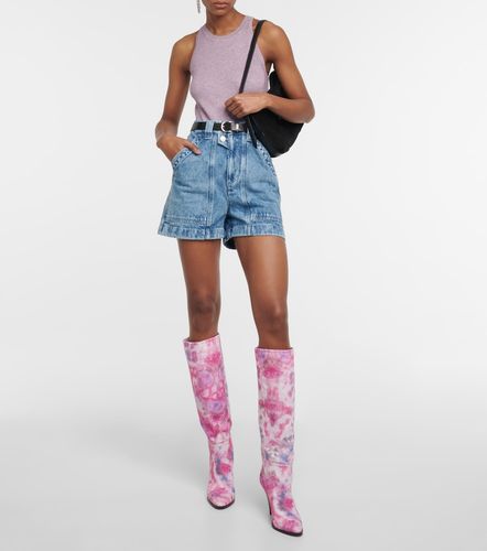 Ririo printed leather knee-high boots - Isabel Marant - Modalova