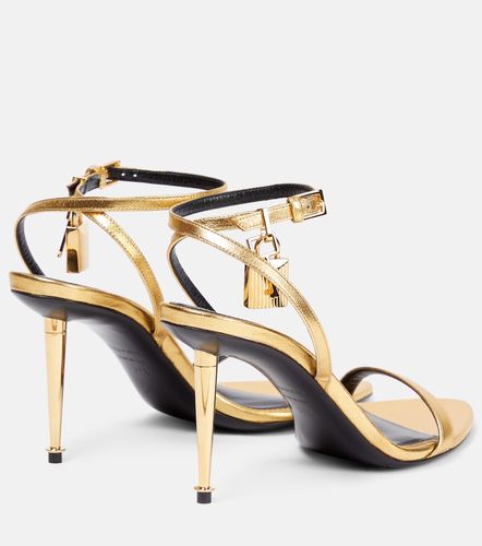 Sandalen Padlock aus Metallic-Leder - Tom Ford - Modalova
