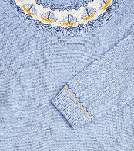 Sudadera de algodón en intarsia - La Coqueta - Modalova