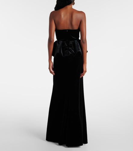 Self-Portrait Bustier-Robe aus Samt - Self-Portrait - Modalova
