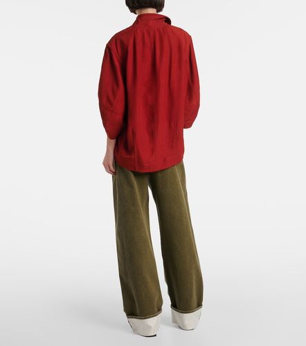 Bottega Veneta Bluse mit Leder - Bottega Veneta - Modalova