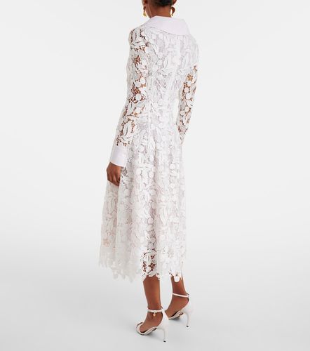 Abito midi in pizzo guipure - Oscar de la Renta - Modalova