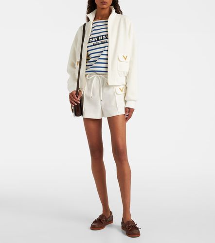 Valentino VGold jersey shorts - Valentino - Modalova