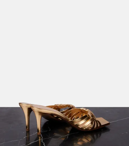 Mules in pelle metallizzata - Gianvito Rossi - Modalova