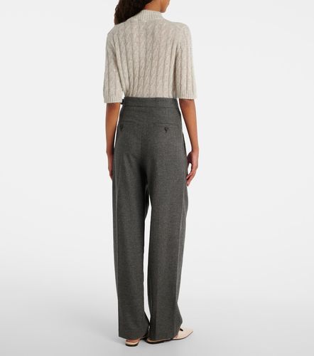 Pantalones anchos de lana y cachemir - Brunello Cucinelli - Modalova