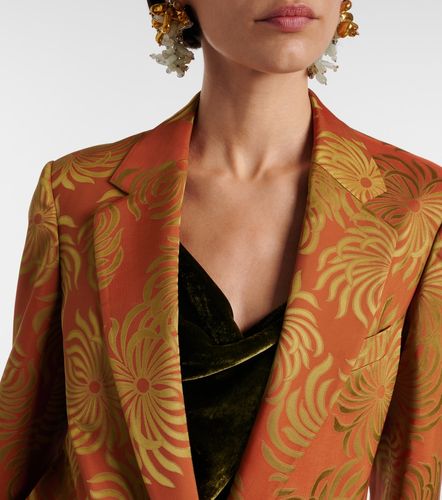 Floral jacquard blazer - Dries Van Noten - Modalova
