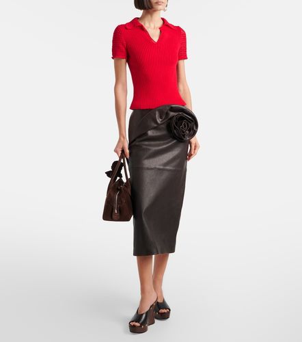 Polo de algodón con croché - Magda Butrym - Modalova