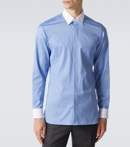 Camicia in raso di cotone a righe - Tom Ford - Modalova
