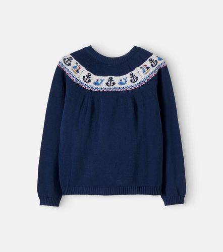 Cárdigan de intarsia de algodón - Pepa London - Modalova