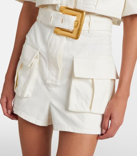 Balmain Belted denim romper - Balmain - Modalova