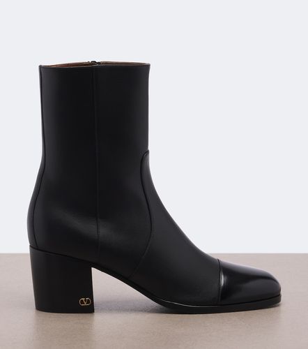 Botines de piel con VLogo - Valentino Garavani - Modalova