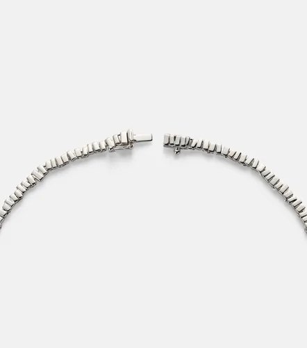 Mini 18kt white gold tennis necklace with diamonds - Suzanne Kalan - Modalova