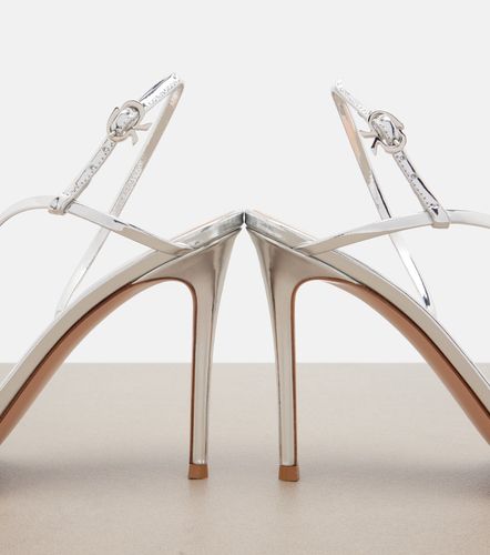 Manhattan mirrored leather sandals - Gianvito Rossi - Modalova