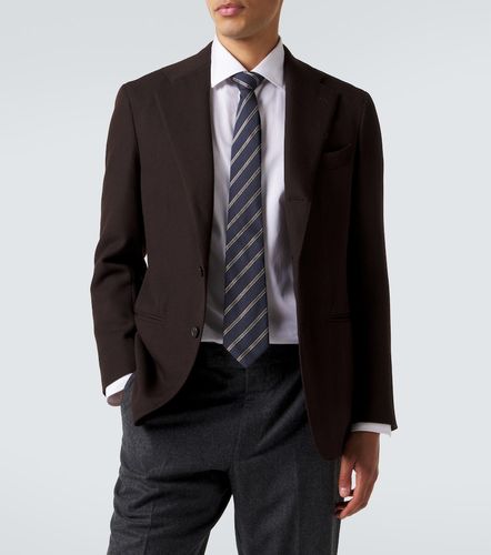 Canali Striped silk and wool tie - Canali - Modalova