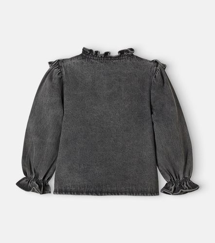 Camisa Roby de denim con volantes - C'era Una Volta - Modalova