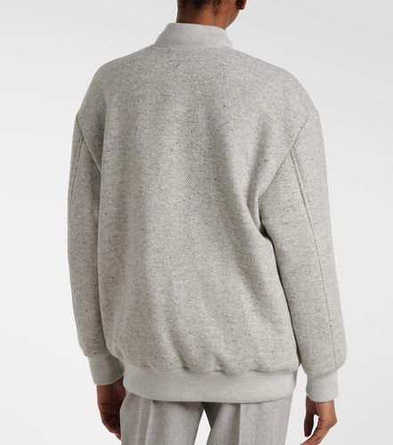 Herringbone wool-blend down jacket - Eleventy - Modalova