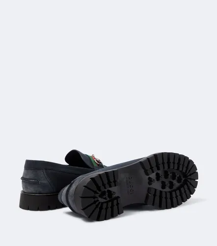 Gucci Mocassini Horsebit in suede - Gucci - Modalova
