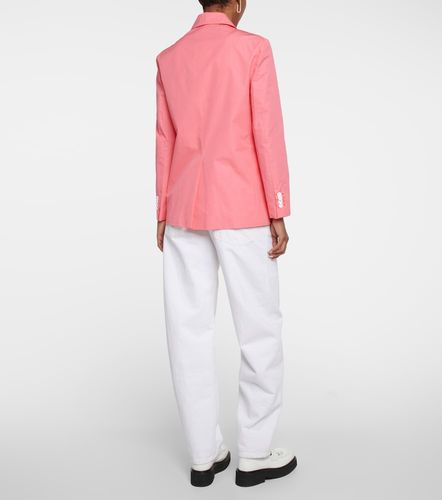 Single-breasted cotton blazer - Plan C - Modalova