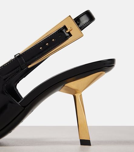 Lee 75 polished leather slingback pumps - Saint Laurent - Modalova