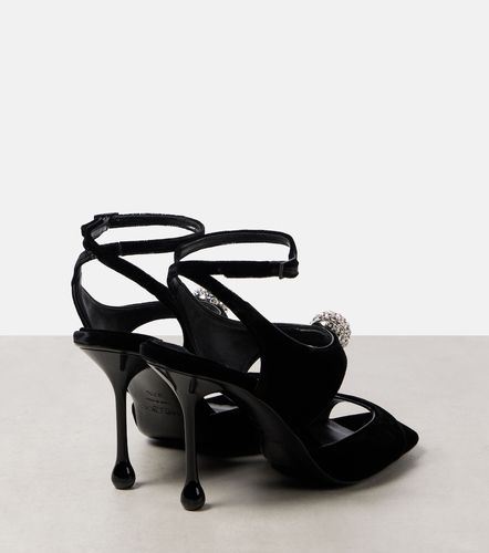 Sandali Orb 95 in velluto con cristalli - Jimmy Choo - Modalova