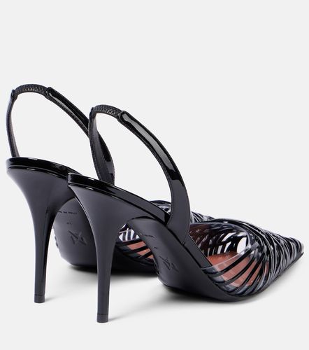 Pumps slingback Lori 90 con vernice - Amina Muaddi - Modalova