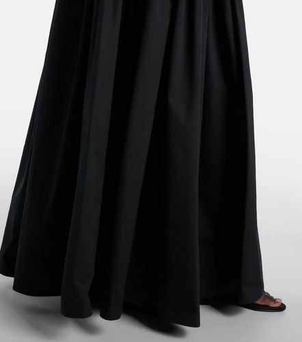 Alaïa Gonna lunga in popeline di cotone arricciato - Alaia - Modalova