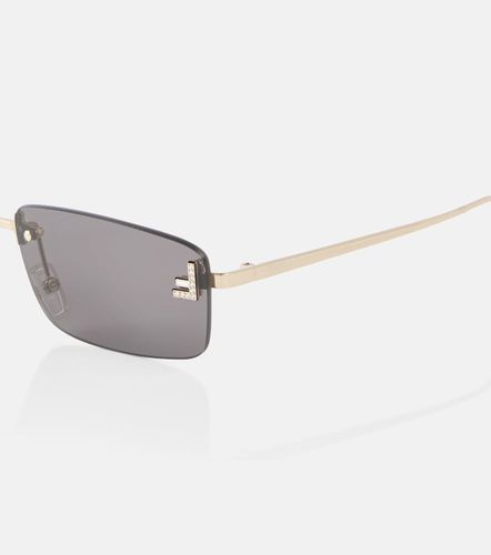 First Crystal rectangular sunglasses - Fendi - Modalova