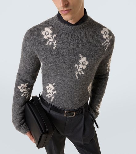 Pullover in misto alpaca con intarsio - Jil Sander - Modalova