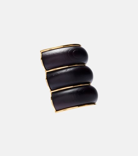 Alaïa Orecchini a clip Bumper in legno - Alaia - Modalova