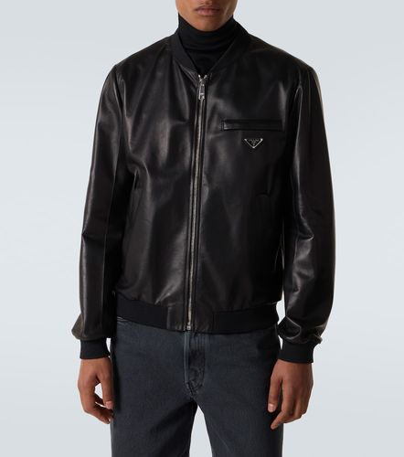Prada Leather bomber jacket - Prada - Modalova