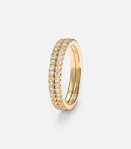 Midi 18kt tech ring jackets with diamonds - Suzanne Kalan - Modalova