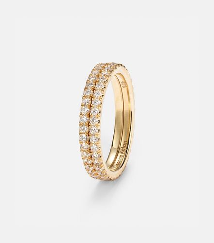 Set de anillos para smart ring Midi de oro de 18 ct con diamantes - Suzanne Kalan - Modalova