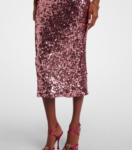 Abito midi con paillettes - Dolce&Gabbana - Modalova