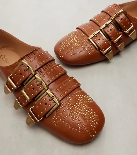 Susanna studded leather ballet flats - Chloe - Modalova