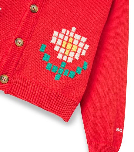 Cárdigan de algodón en intarsia - Bobo Choses - Modalova