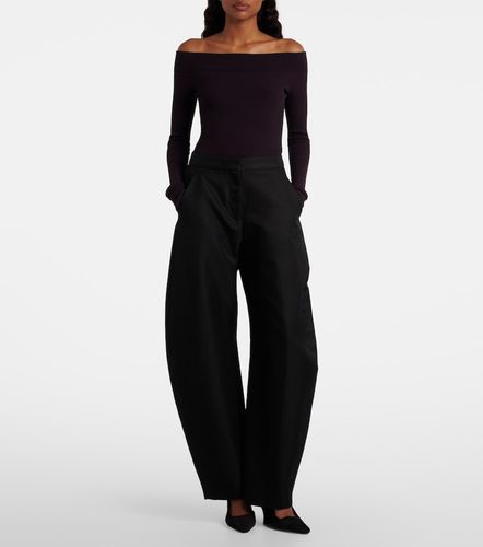 Alaïa Pantaloni barrel in lana e seta - Alaia - Modalova