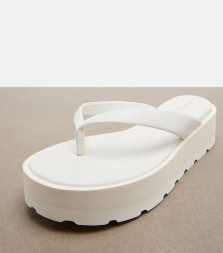 Leather platform thong sandals - Gianvito Rossi - Modalova