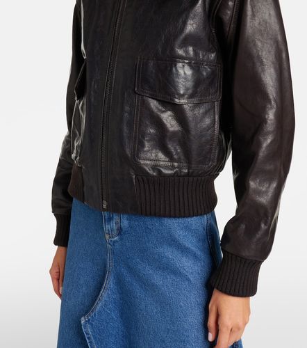 Chaqueta de piel con borreguito - Victoria Beckham - Modalova