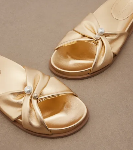 Rafi embellished metallic leather sandals - Jimmy Choo - Modalova